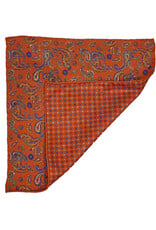Calabrese Calabrese pocket square orange paisley 8024020/016