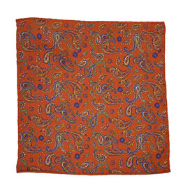 Calabrese Calabrese pochet oranje paisley