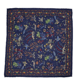 Calabrese Calabrese pocket square forest blue