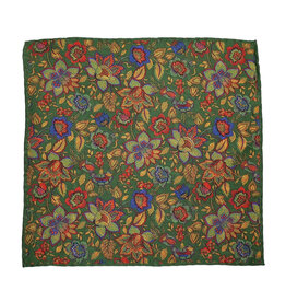 Calabrese Calabrese pocket square floral green