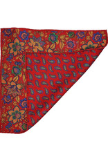 Calabrese Calabrese pocket square floral red 8024013/012