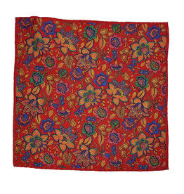 Calabrese Calabrese pocket square floral red