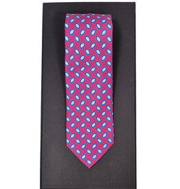 Calabrese Calabrese tie pink medallion oval