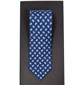 Calabrese Calabrese tie navy medallion oval