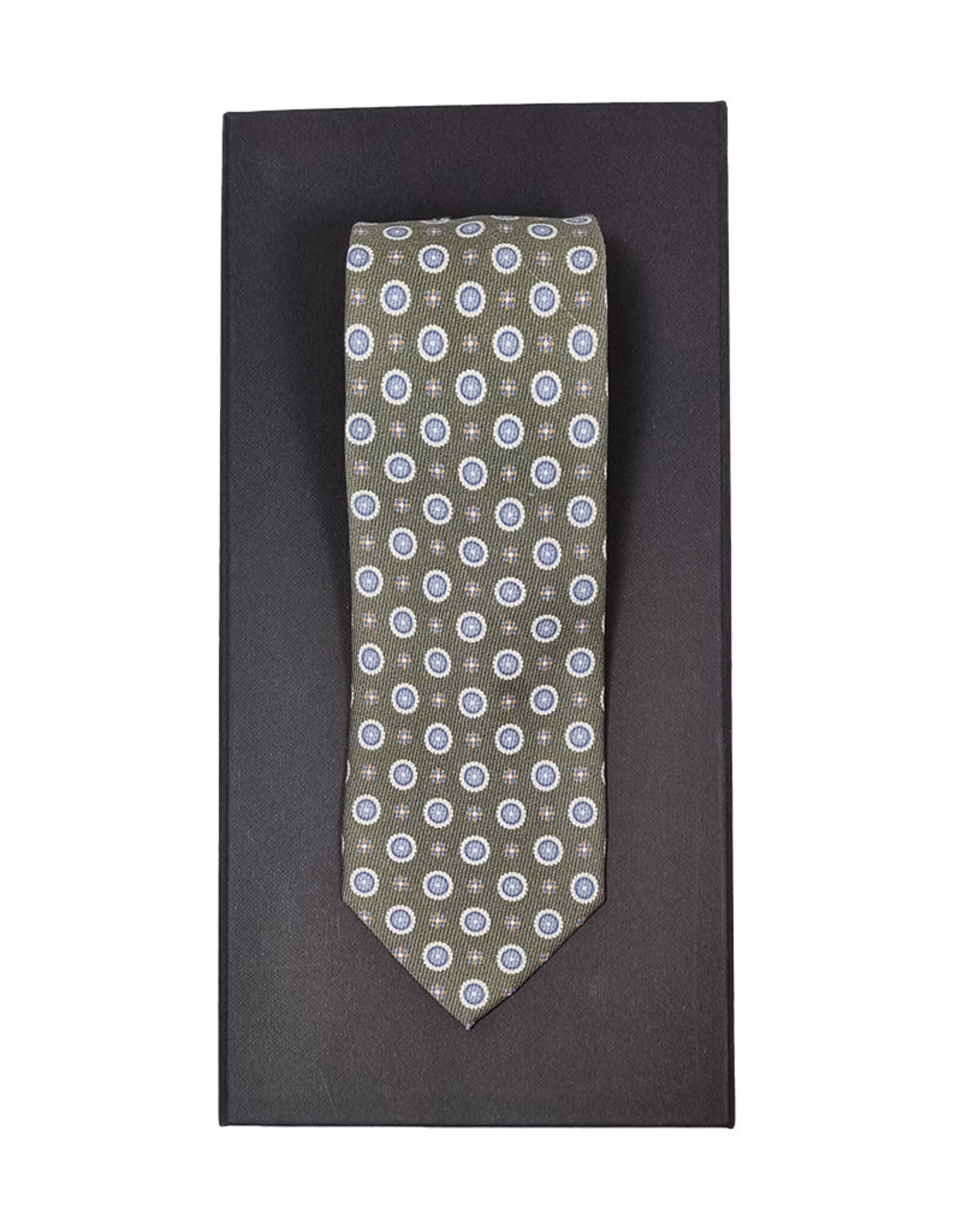 Calabrese Calabrese tie green medallion 8024002/005