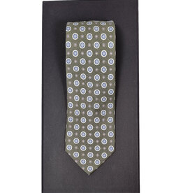 Calabrese Calabrese tie green medallion