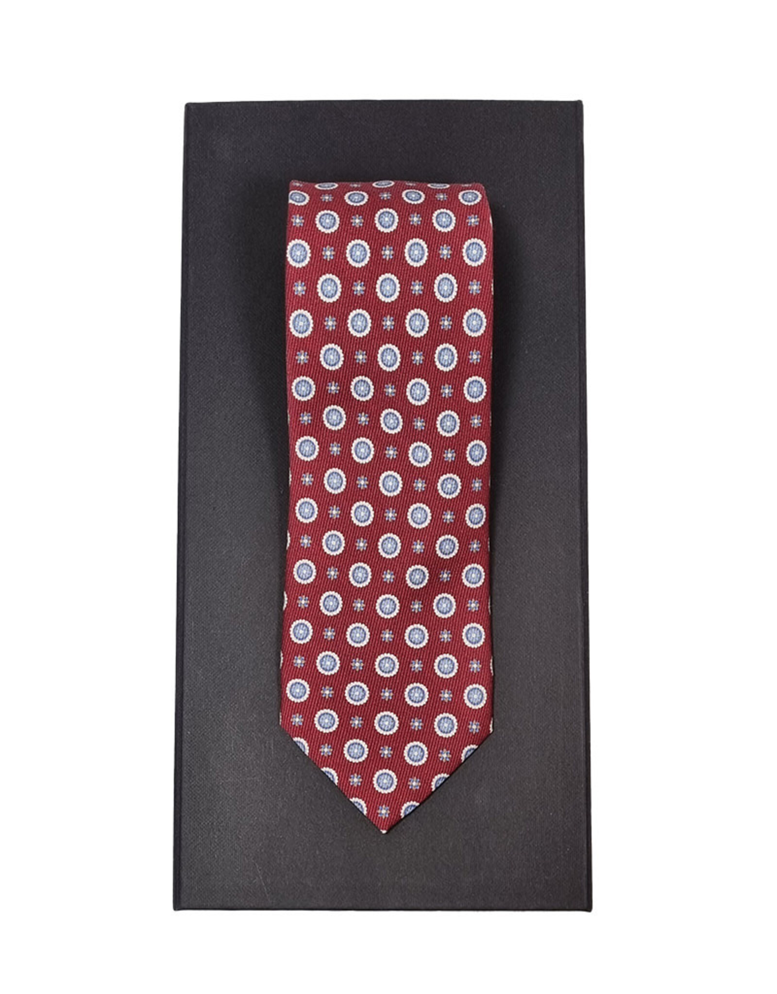 Calabrese Calabrese tie red medallion 8024002/003