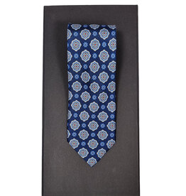 Calabrese Calabrese tie blue medallion L