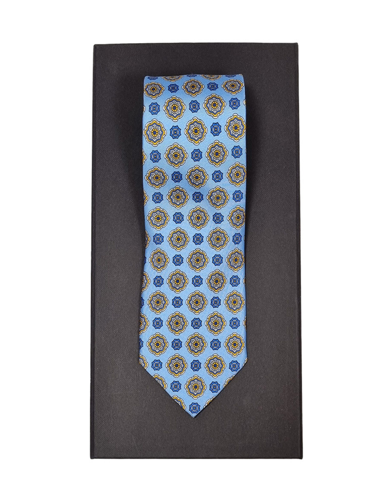 Calabrese Calabrese tie light blue medallion L 7924006/011