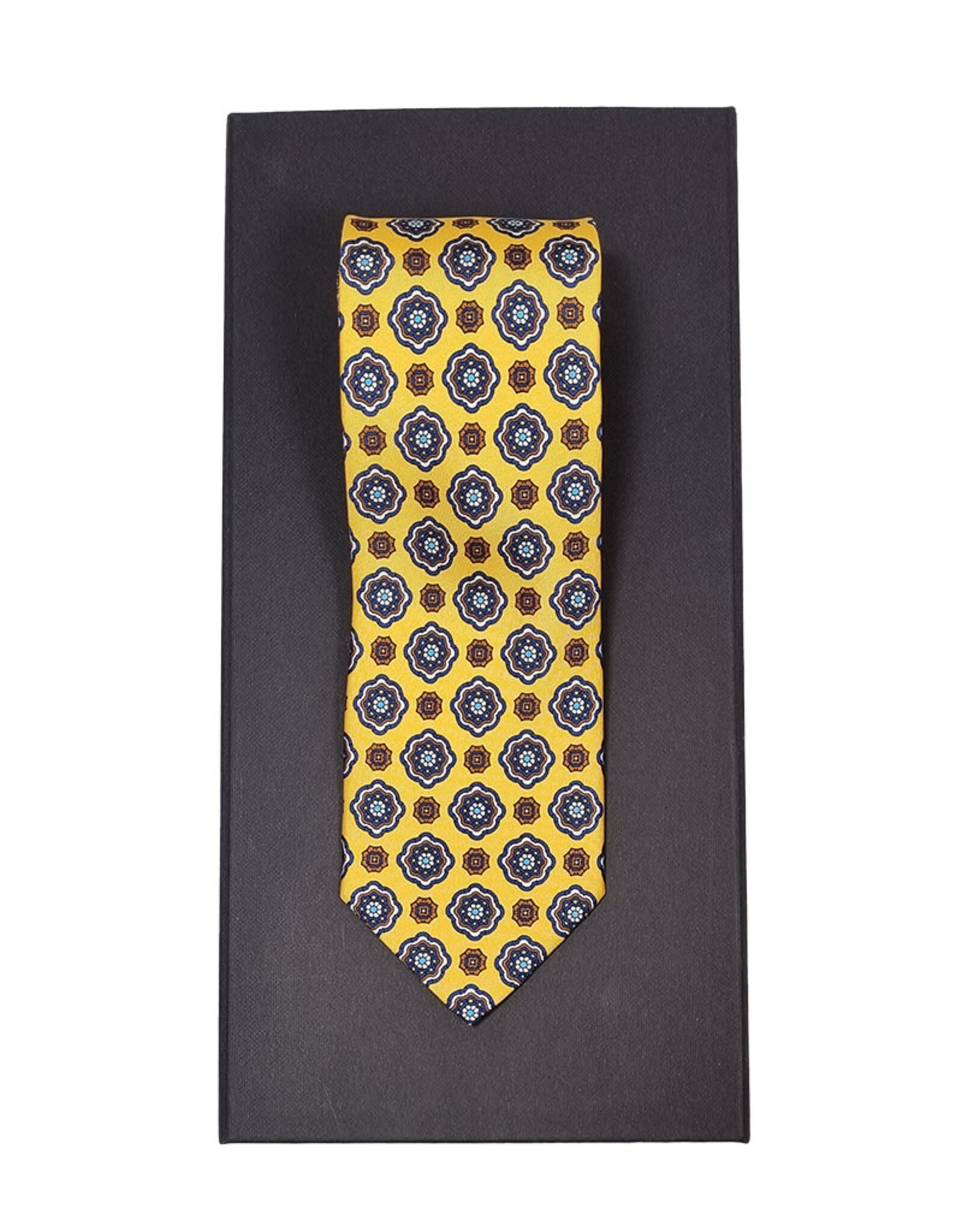 Calabrese Calabrese tie yellow medallion L 7924006/022