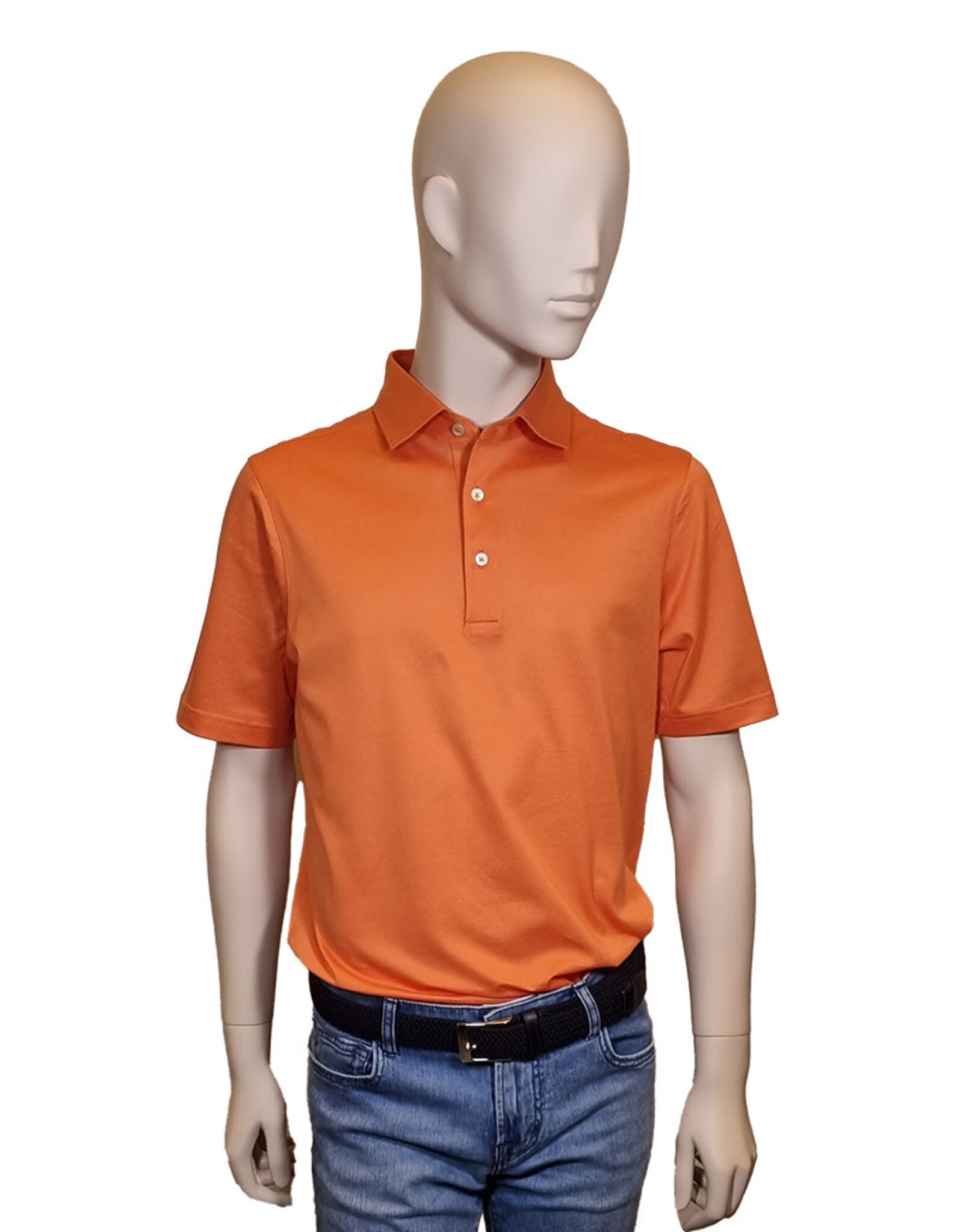 Gran Sasso Sandmore's polo piqué oranje 74201/336 M:60103