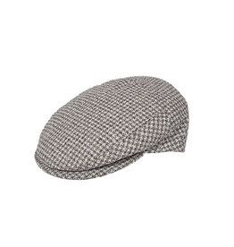 Borsalino Borsalino cap beige houndstooth