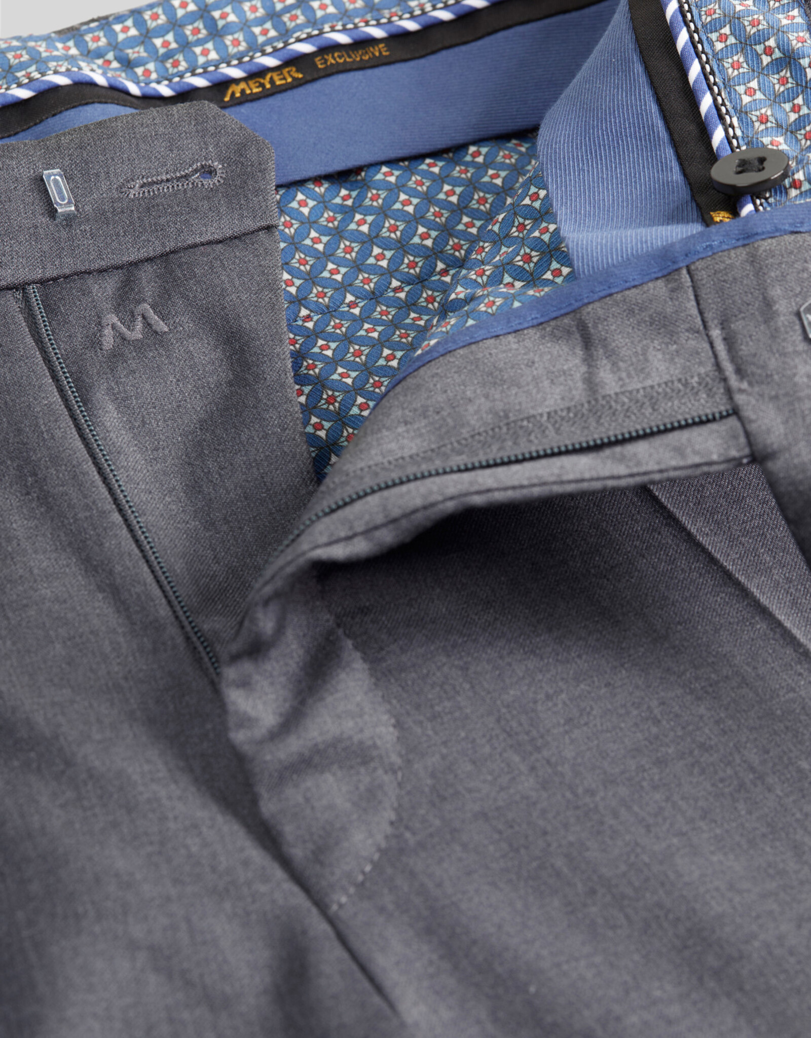 Meyer Exclusive Meyer Exclusive trousers wool grey Bonn 8400/07