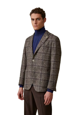 Tombolini Tombolini Dream jacket brown-blue check IYTZ Q237 G2T1