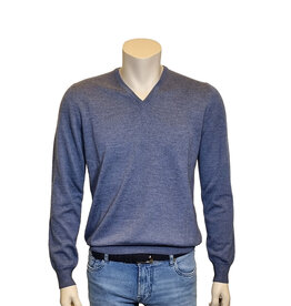 Gran Sasso Sandmore's sweater v-neck light blue