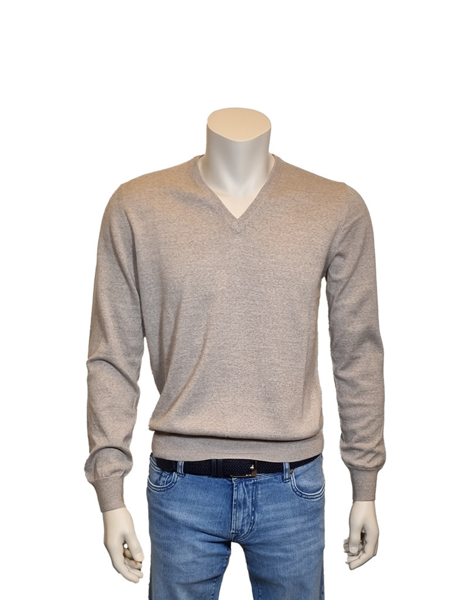 Gran Sasso Sandmore's sweater v-neck beige 14290/018 M:55115