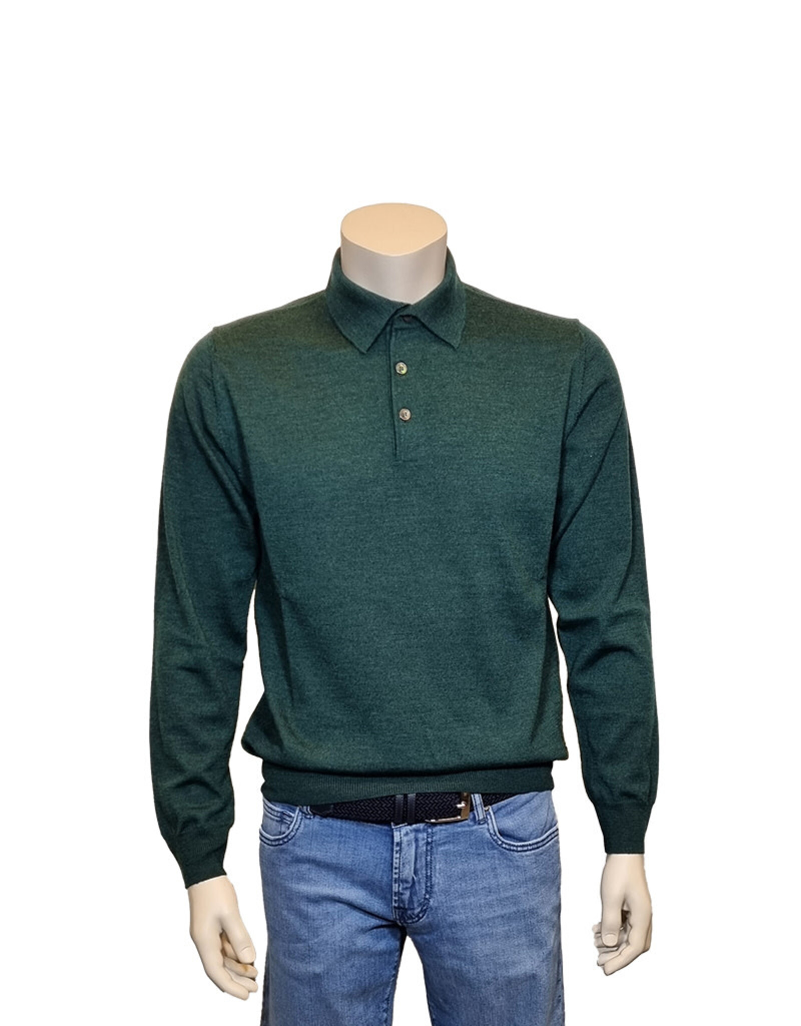 Tombolini Tombolini polo long sleeves green WM61 ZMG9 U360