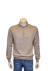 Gran Sasso Sandmore's polo lange mouwen lichtbeige 14290/018 M:55132