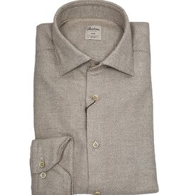 Stenströms Stenströms shirt beige print flannel Slimline