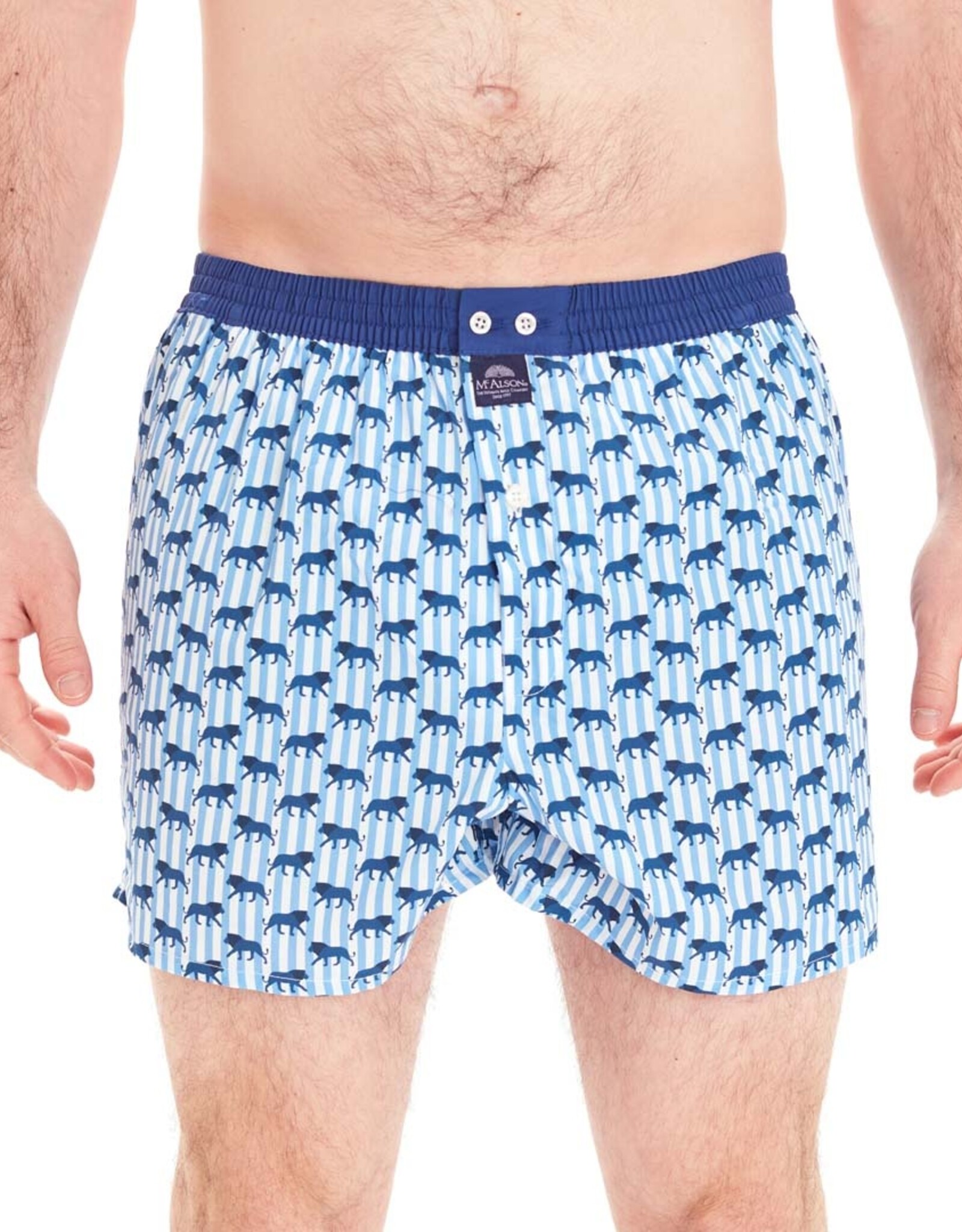 Mc Alson Mc Alson boxershort leeuw blauw M5002