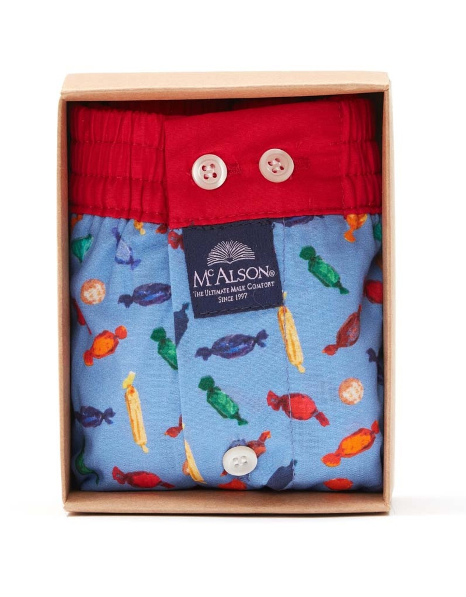 Mc Alson Mc Alson boxershort snoep blauw M5004