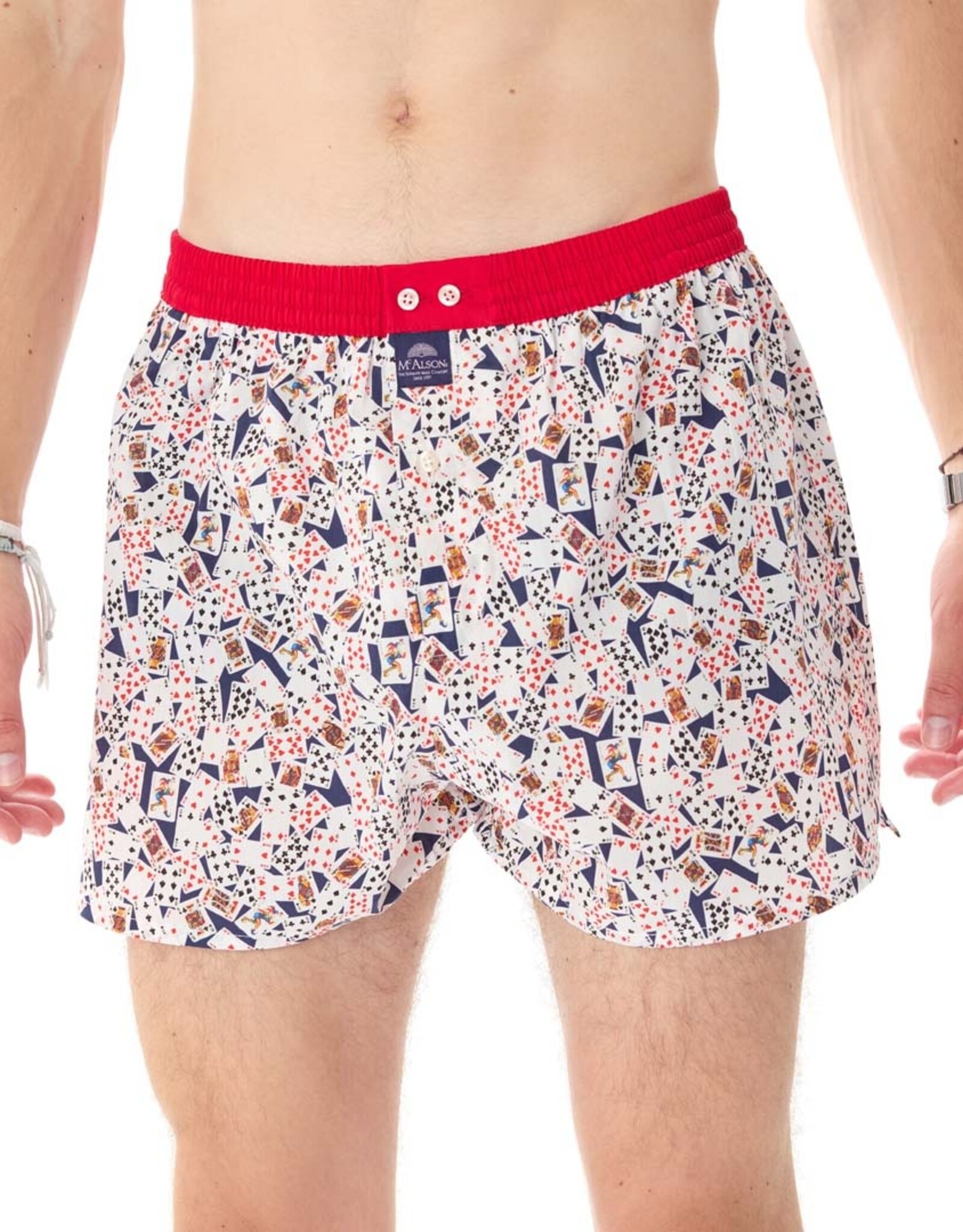 Mc Alson Mc Alson boxershort kaartspel blauw M5007