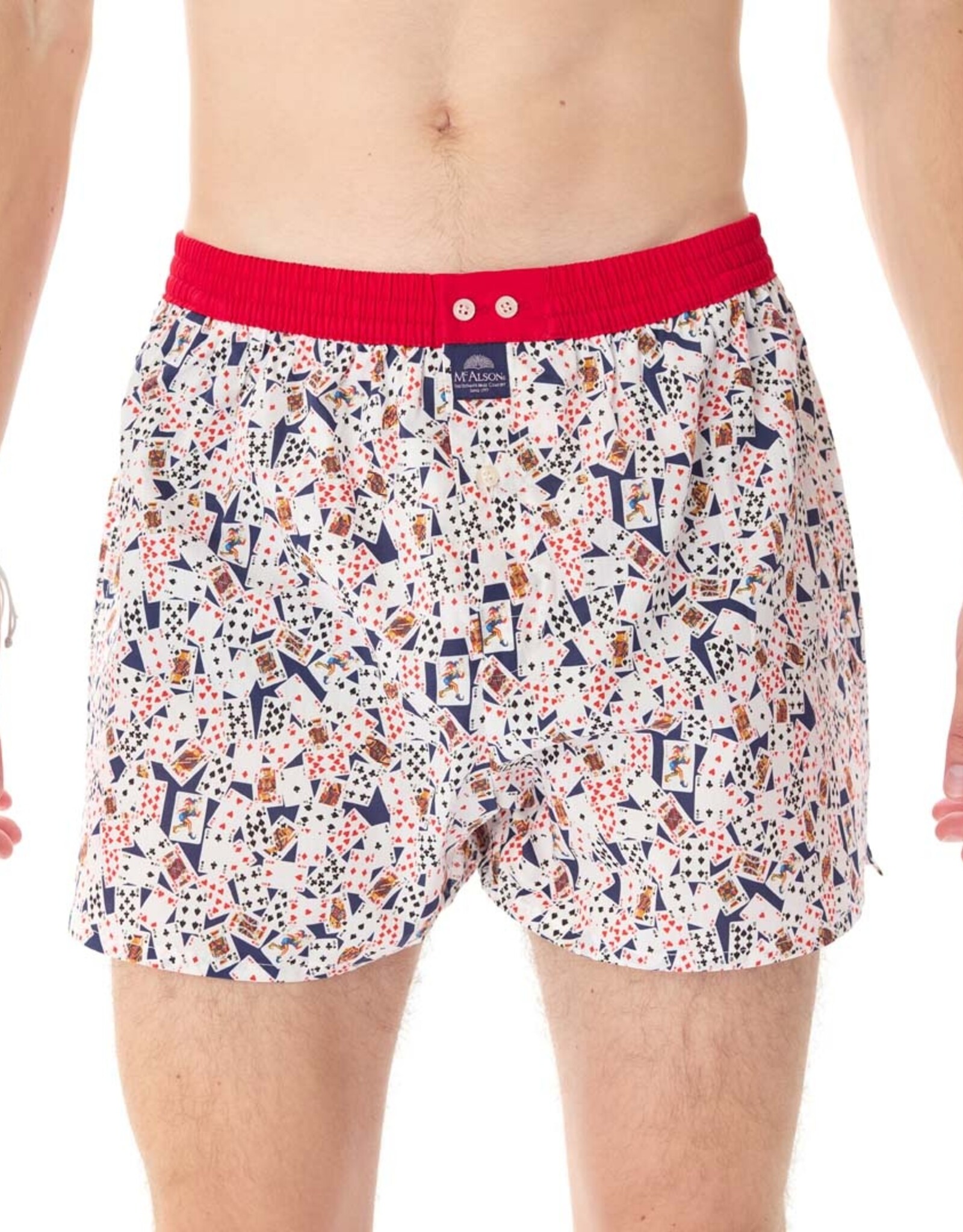 Mc Alson Mc Alson boxershort kaartspel blauw M5007