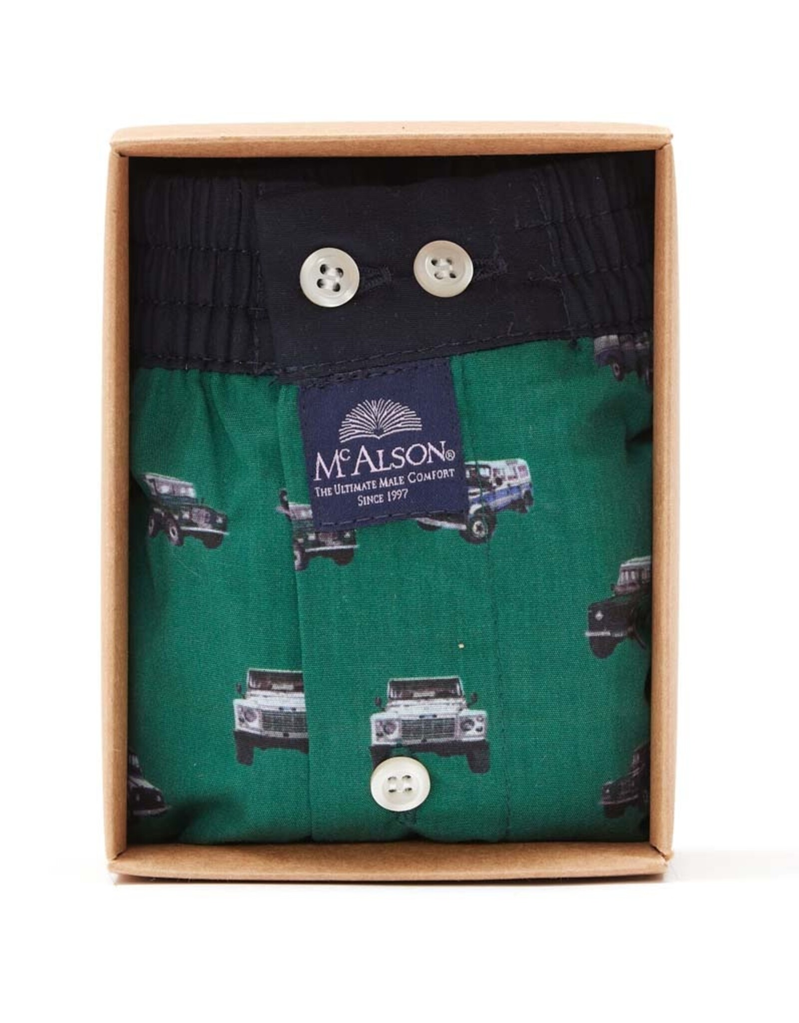 Mc Alson Mc Alson boxershort jeep groen M5019
