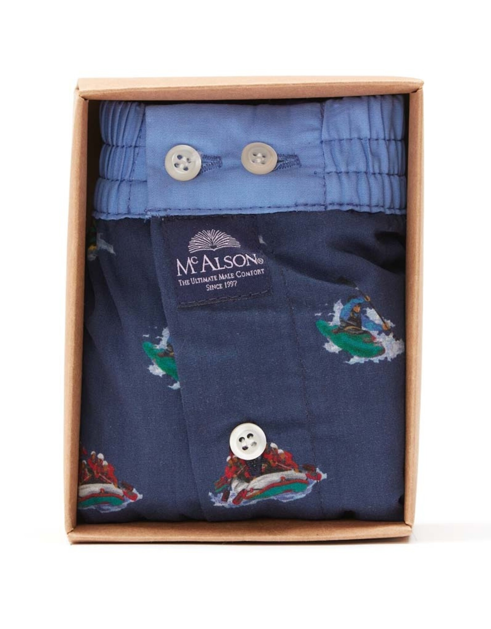 Mc Alson Mc Alson boxershort kajak blauw M5010