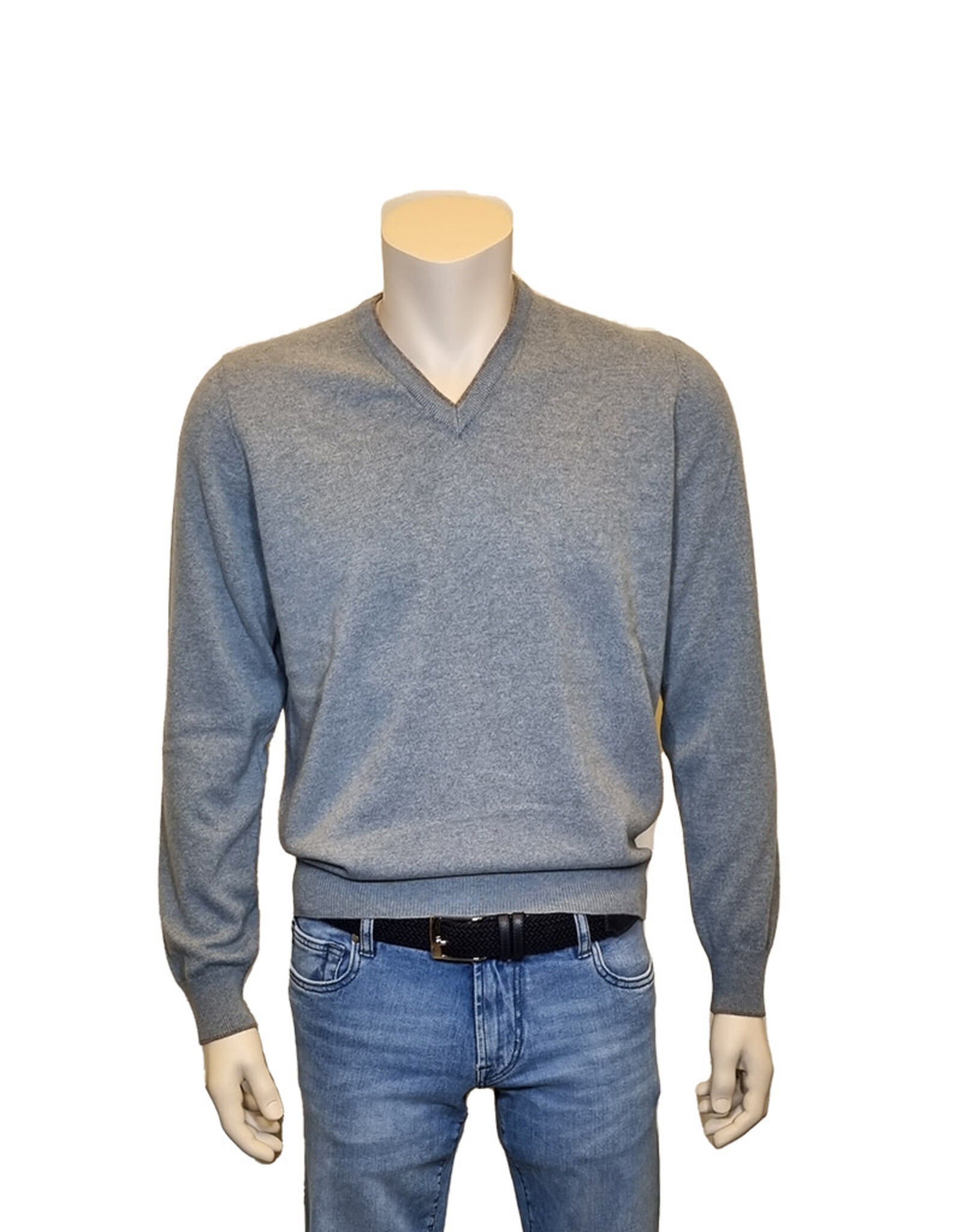 Gran Sasso Sandmore's sweater v-neck light blue
