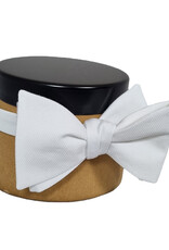 Calabrese Calabrese bow tie white pique PACLO