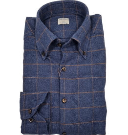 Stenströms Stenströms shirt blue check Slimline