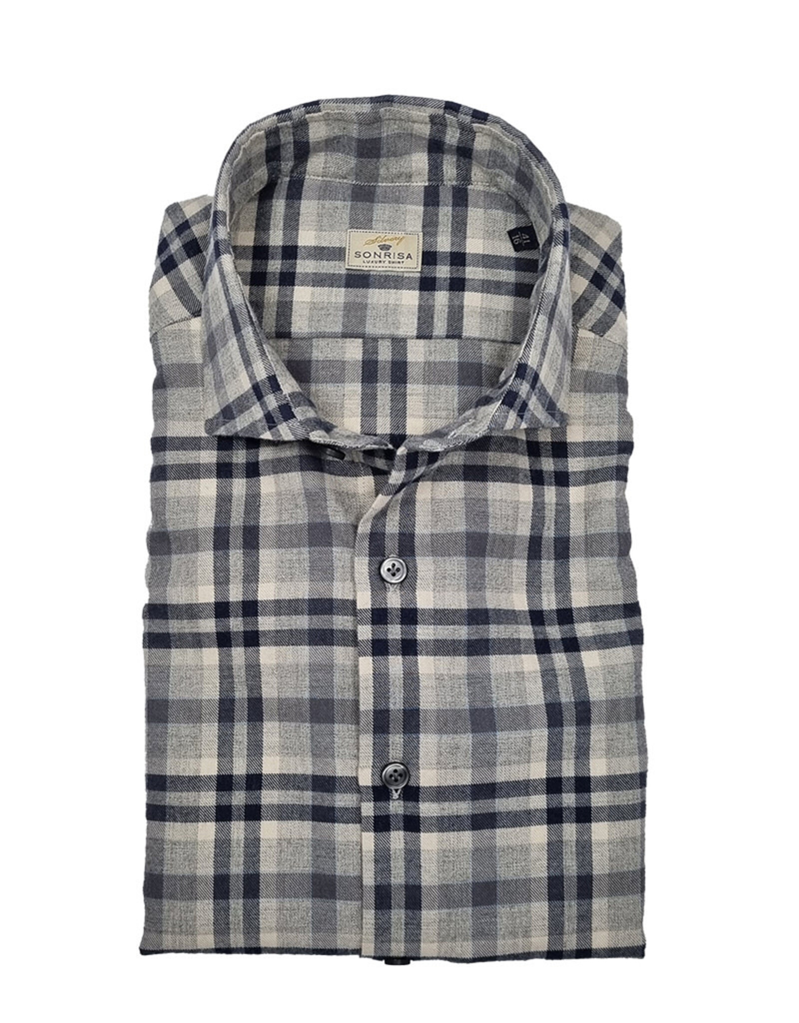 Sonrisa Sonrisa shirt blue check Fitted body  E4144/1 L7B878
