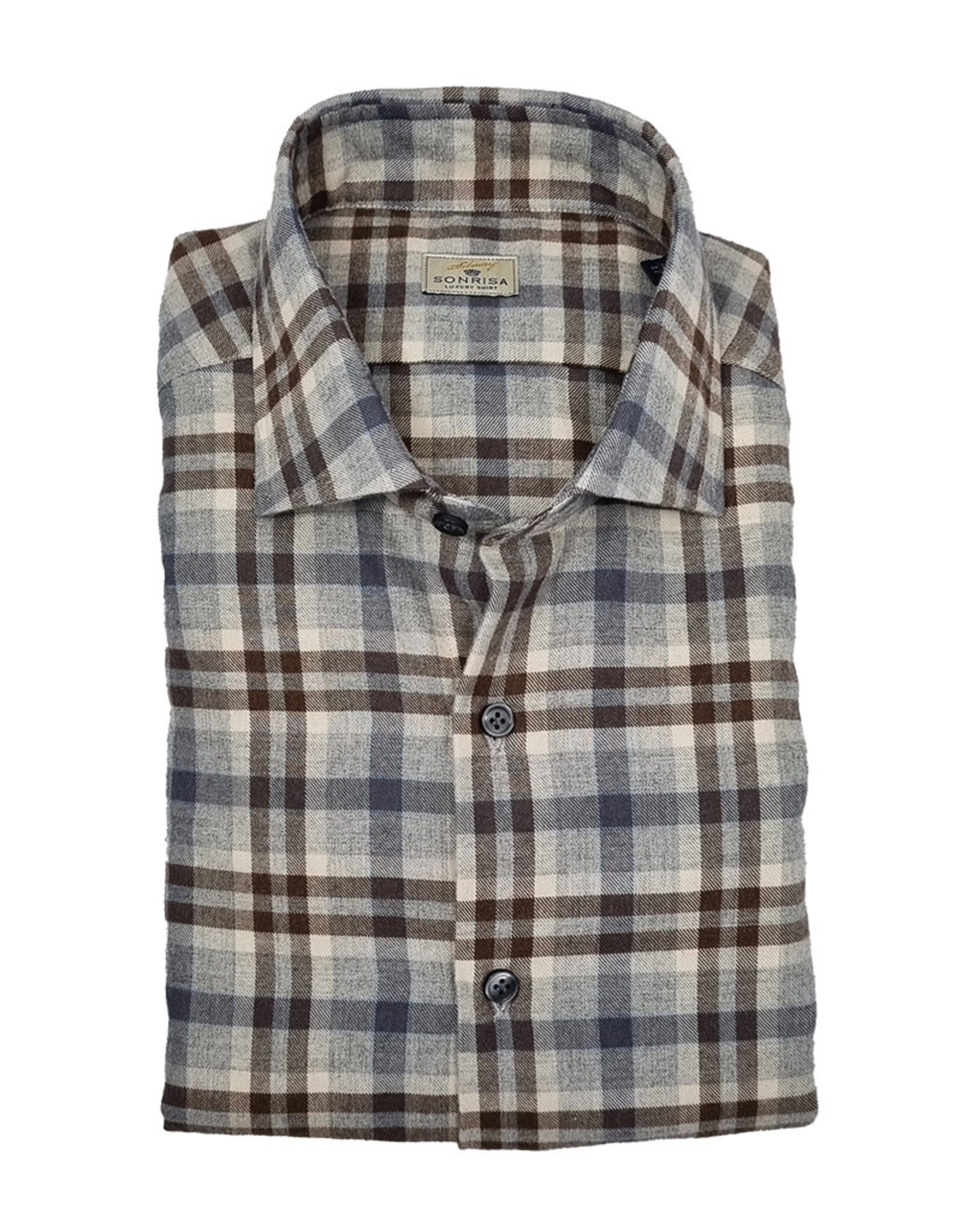 Sonrisa Sonrisa shirt brown check Fitted body  E4144/2 L7B878