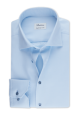Stenströms Stenströms shirt light blue houndstooth Fitted body  616751-1950/100