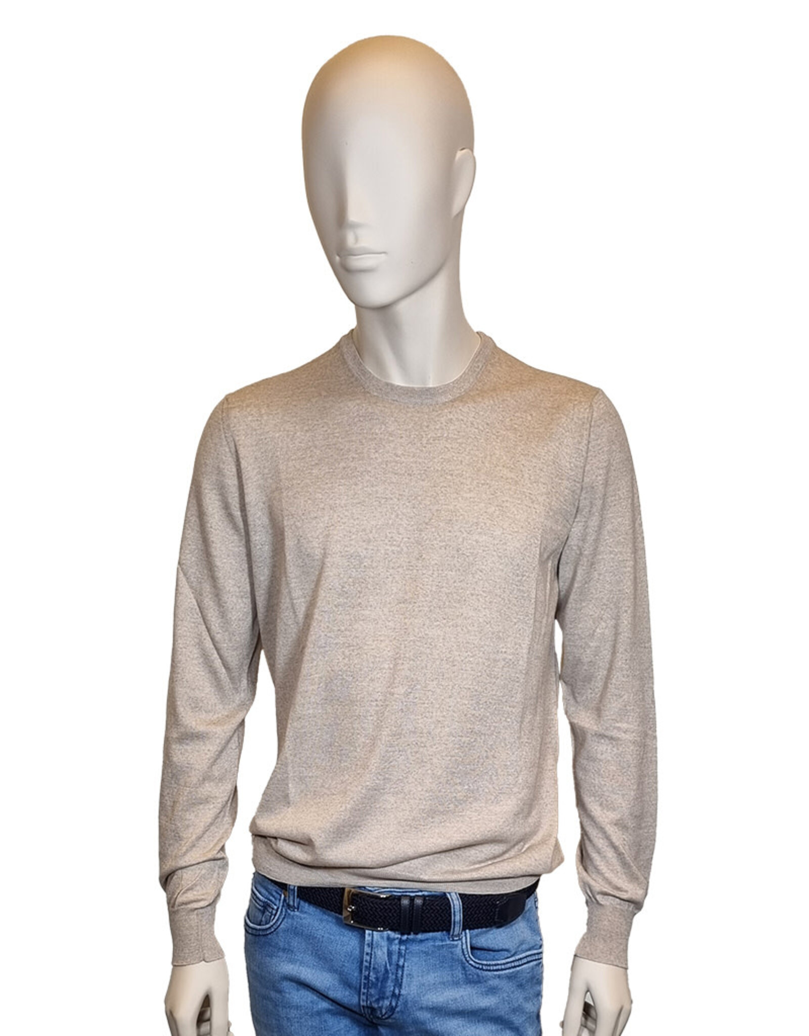Gran Sasso Sandmore's pull O-hals supertasmania beige  14790/139 M:45167