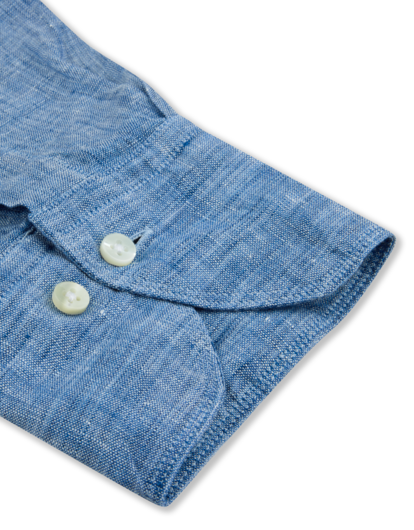 Stenströms Stenströms hemd blauw linnen Slimline 774721-7970/150
