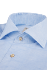 Stenströms Stenströms hemd light blue cotton-linen Fitted body 61250-8700/100