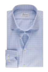 Stenströms Stenströms hemd light blue check Fitted body 602711-8920/273