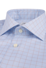 Stenströms Stenströms hemd lichtblauw ruit Slimline 702711-8920/273