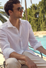 Stenströms Stenströms shirt linen white Slimline
