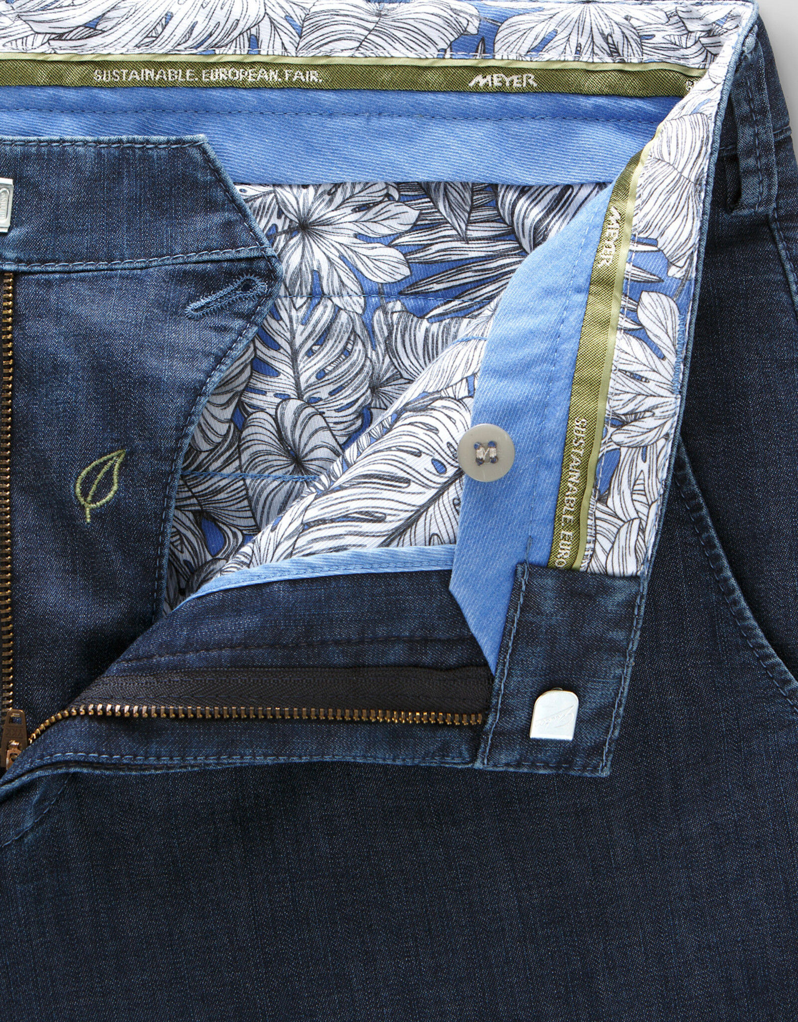 Meyer Exclusive Meyer jeans blauw Bonn 4120/17