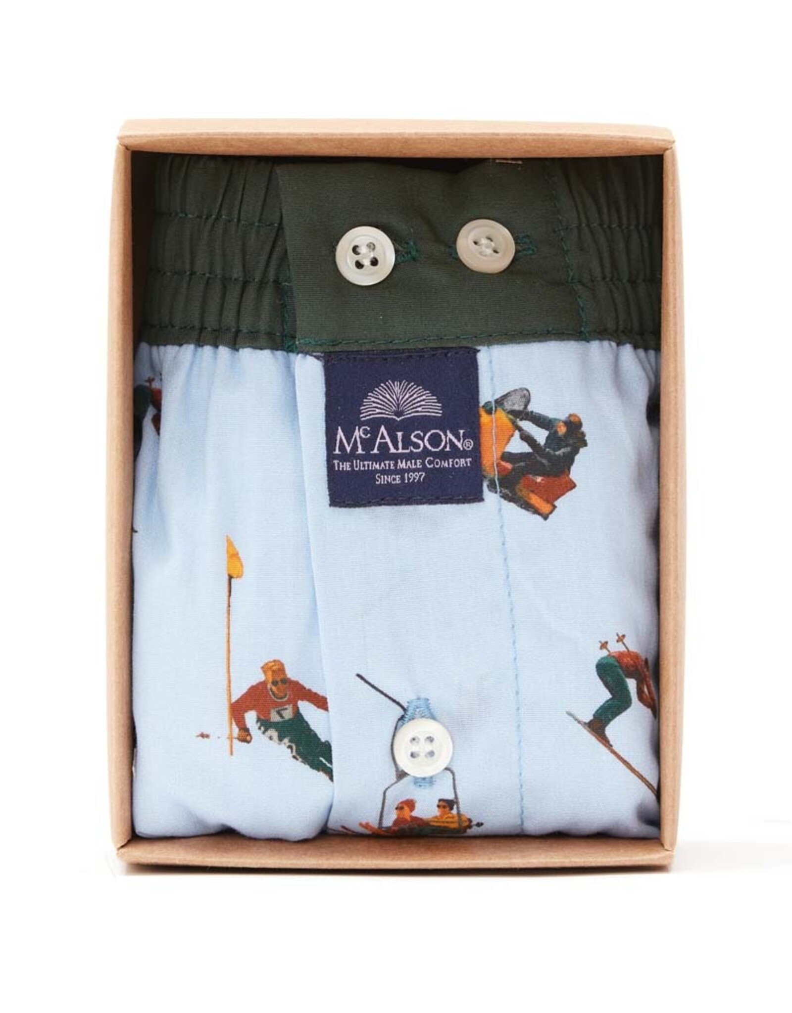 Mc Alson Mc Alson boxershort ski lichtblauw M5070