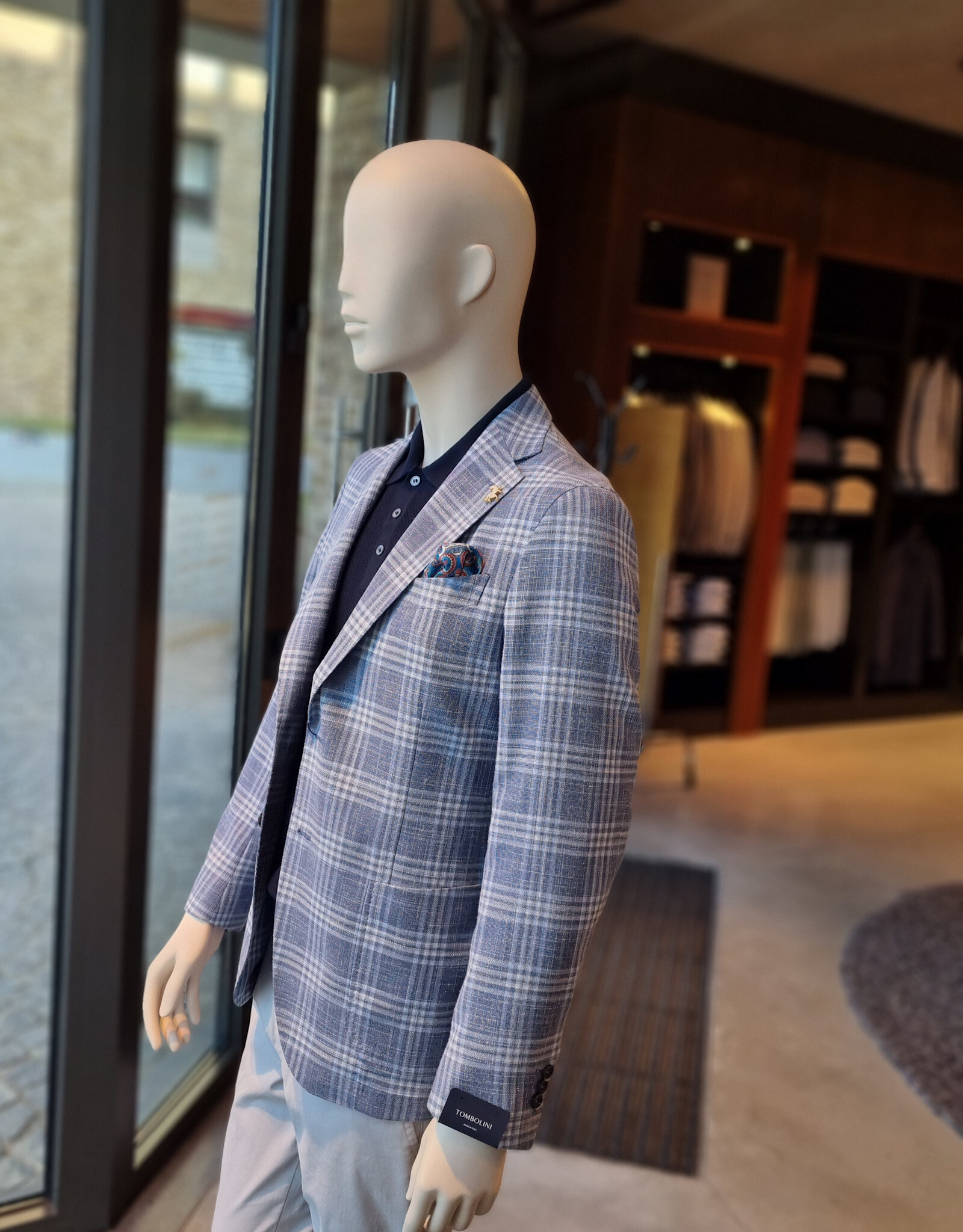 Tombolini Tombolini Dream jacket licht blue check ELH2 Q720 G2T1