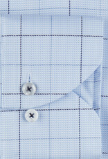 Stenströms Stenströms shirt light blue check Fitted body 612111-7935/103