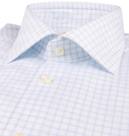 Stenströms Stenströms shirt white-blue check Fitted body