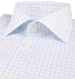 Stenströms Stenströms hemd wit-blauw ruit Slimline