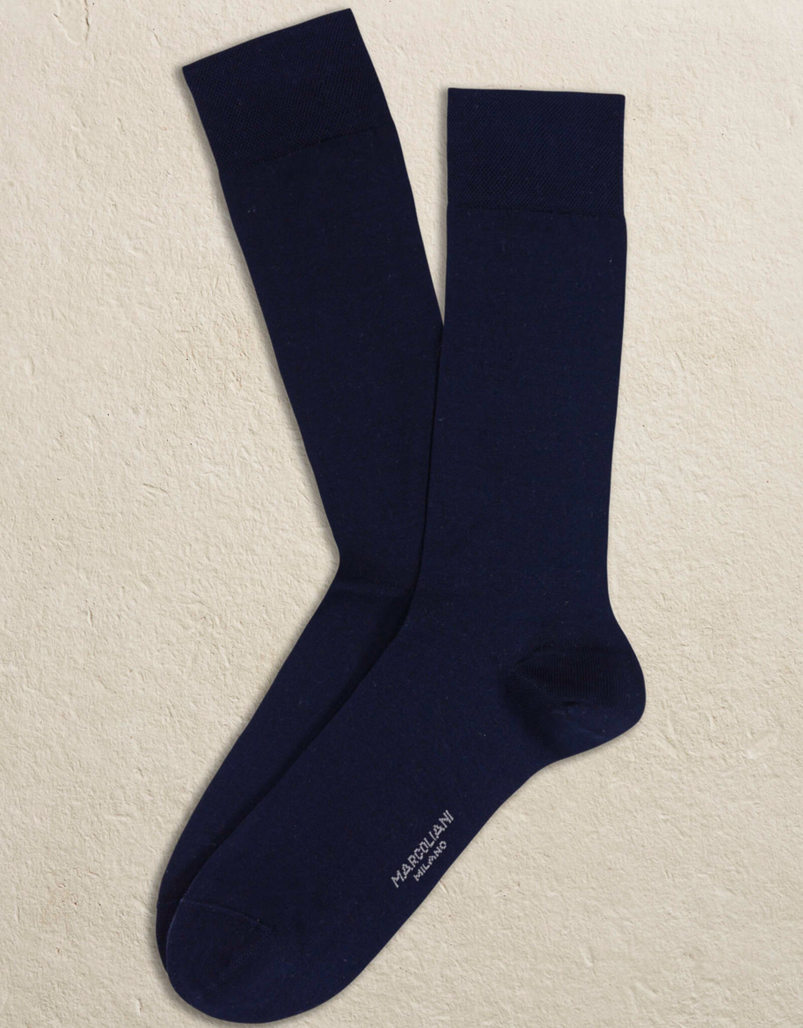 Marcoliani Marcoliani socks cotton navy the classic plain