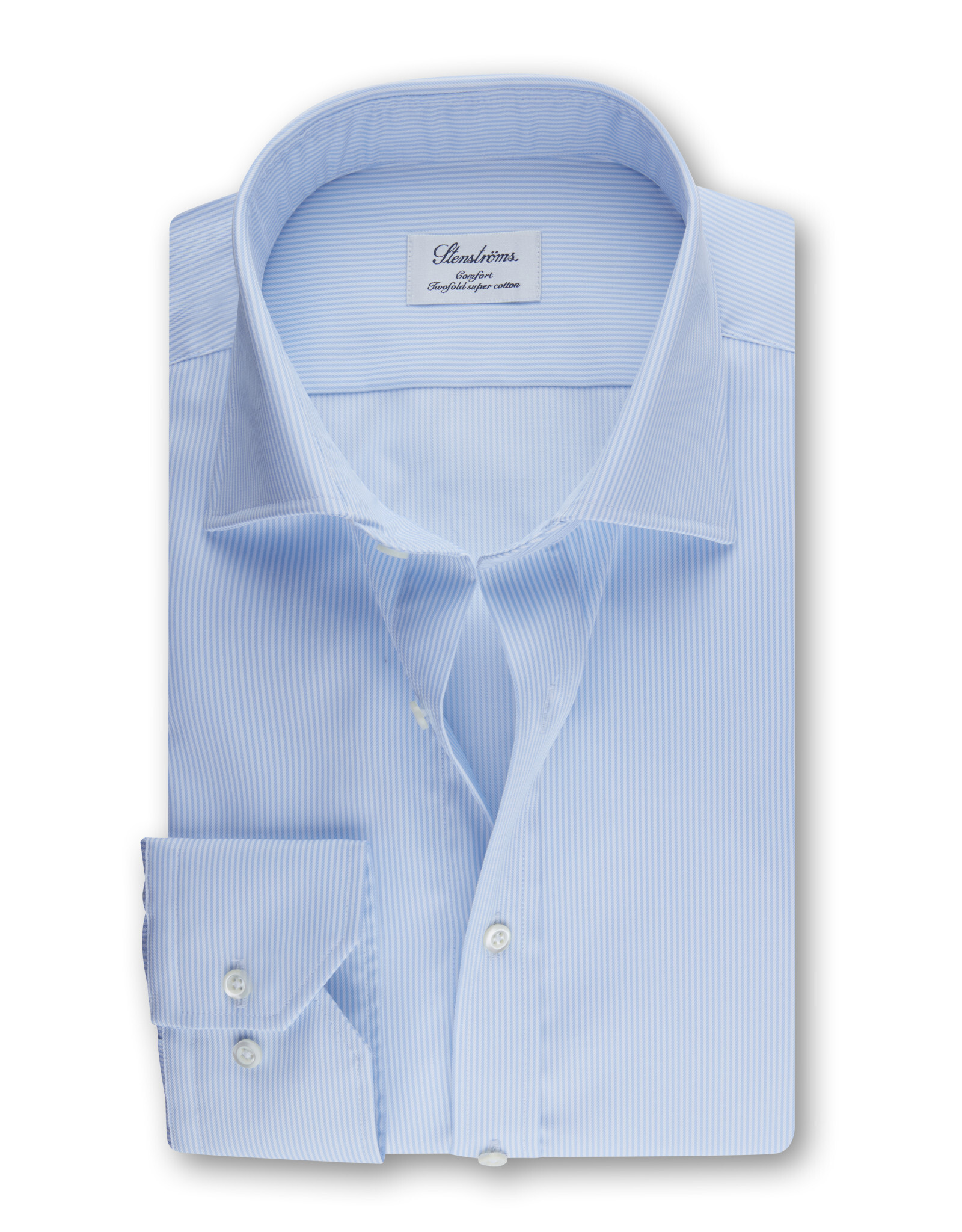 Stenströms Stenströms shirt light blue stripe Comfort  502081-1610/102