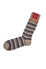 Marcoliani Marcoliani sokken simple stripe cappuccino 4735T/258 41-45